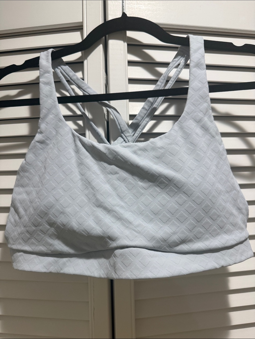 Lululemon - Light Blue Textured energy bra